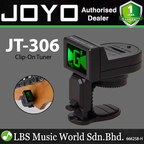 Joyo JT-306 Mini Digital Tuner Clip On for Electric Acoustic Bass Ukulele Violin (JT306 JT 306)
