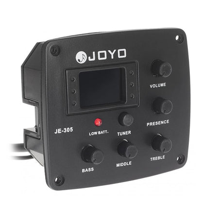 Joyo JE-305 4 Band Preamp EQ Pickup with Tuner for Acoustic Guitar (JE305 JE 305)