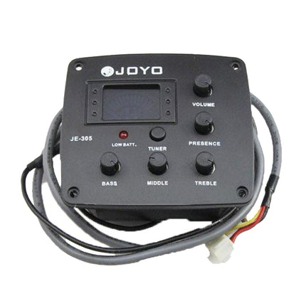 Joyo JE-305 4 Band Preamp EQ Pickup with Tuner for Acoustic Guitar (JE305 JE 305)
