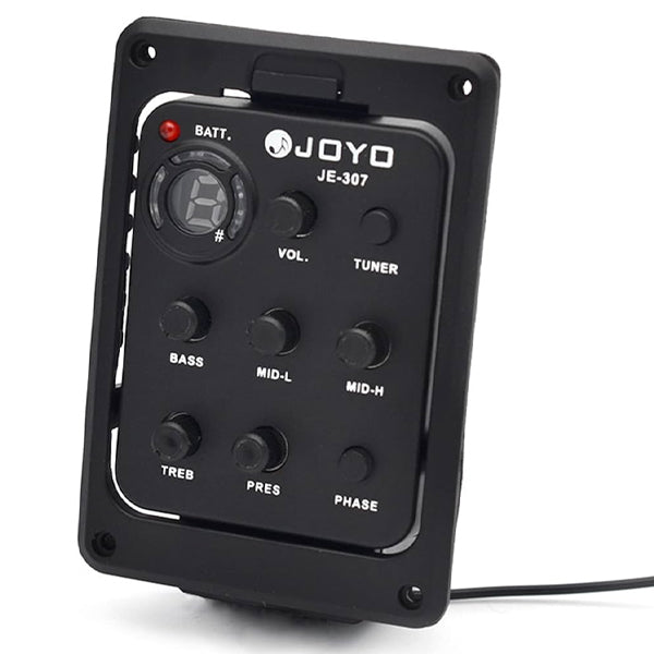 Joyo JE-307 5 Band Preamp EQ Pickup with Tuner for Acoustic Guitar (JE307 JE 307)