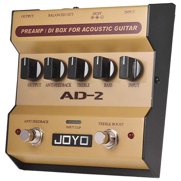Joyo AD-2 Acoustic Guitar Preamp and Direct Box with Built in Dual Band EQ (AD2 AD 2)
