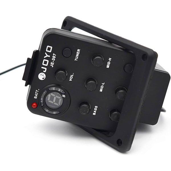 Joyo JE-307 5 Band Preamp EQ Pickup with Tuner for Acoustic Guitar (JE307 JE 307)