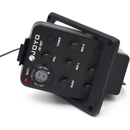Joyo JE-307 5 Band Preamp EQ Pickup with Tuner for Acoustic Guitar (JE307 JE 307)
