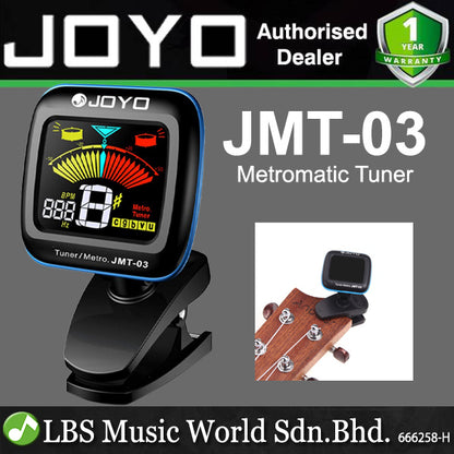 Joyo JMT-03 Portable Clip On Digital Tuner Metronome for Guitar Bass Ukulele Violin (JMT03 JMT 03)