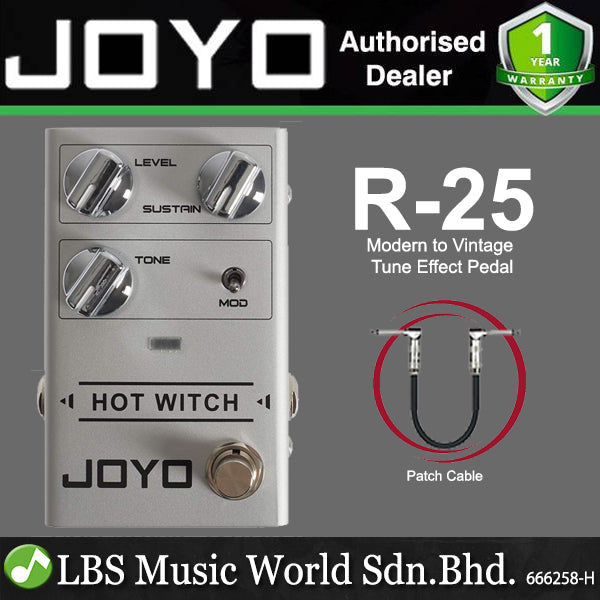 Joyo R-25 Hot Witch Modern to Vintage Classical Sound Electric Guitar Effect Pedal (R25 R 25)