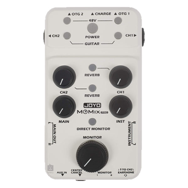 Joyo MOMIX PRO Portable Audio Mixer and USB Interface for Recording or Live Streaming