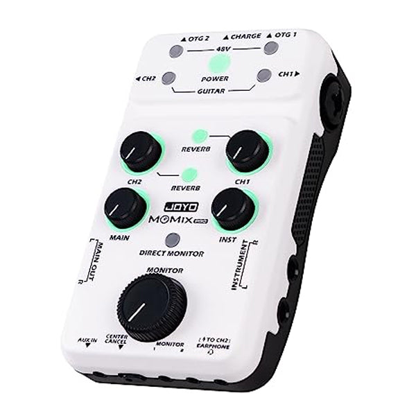 Joyo MOMIX PRO Portable Audio Mixer and USB Interface for Recording or Live Streaming