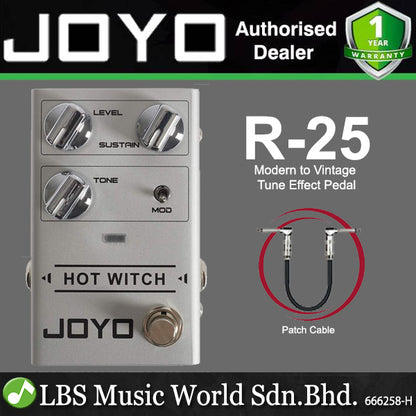 Joyo R-25 Hot Witch Modern to Vintage Classical Sound Electric Guitar Effect Pedal (R25 R 25)