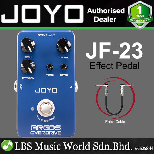 Joyo JF-23 Argos Overdrive Electric Guitar Effect Pedal Built in Circuit Attenuates Signal (JF23)