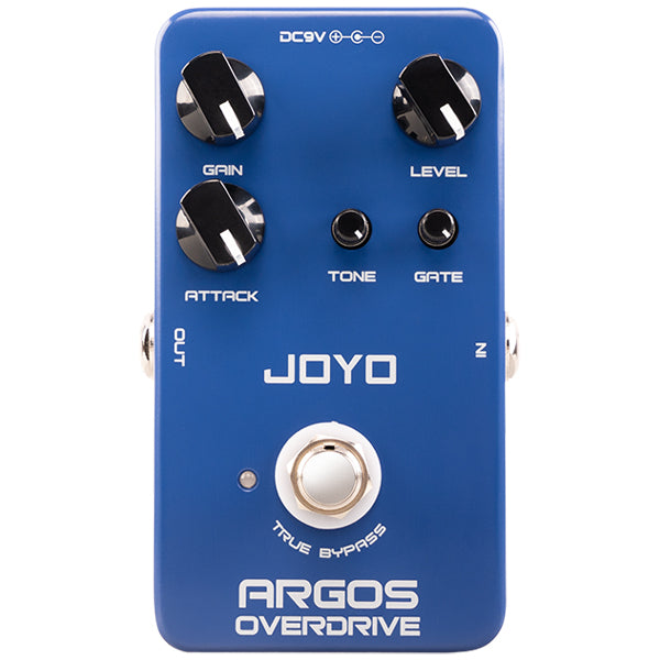 Joyo JF-23 Argos Overdrive Electric Guitar Effect Pedal Built in Circuit Attenuates Signal (JF23)
