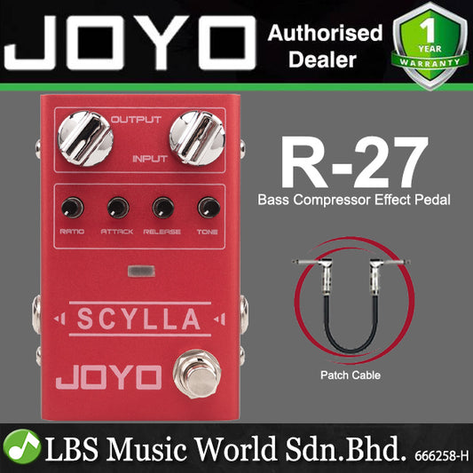 Joyo R-27 Scylla Bass Compressor for Electric Bass Guitar Effect Pedal (R27)