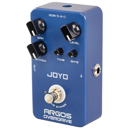 Joyo JF-23 Argos Overdrive Electric Guitar Effect Pedal Built in Circuit Attenuates Signal (JF23)
