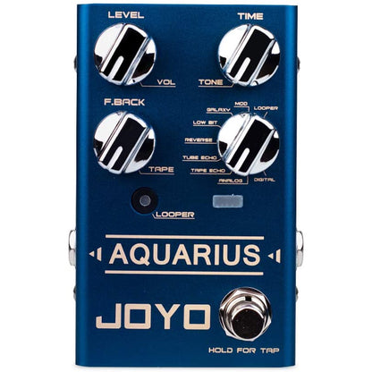 Joyo R-07 AQUARIUS Multi Digital Delay And Looper Electric Guitar Effect Pedal (R07 R 07)