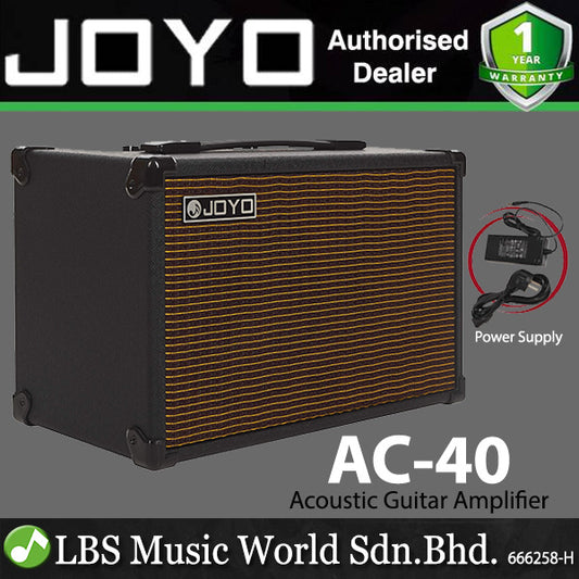 Joyo AC-40 40W Acoustic Guitar Amp Portable Speaker Amplifier withRechargeable Battery (AC40 AC 40)