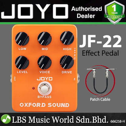 Joyo JF-22 Oxford Sound British Classic 70s Rock Pedal for Electric Guitar Effect (JF22 JF 22)
