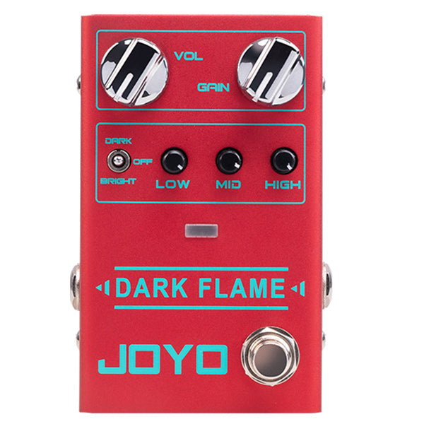 Joyo R-17 Dark Flame Distortion Pedal with EQ for Electric Guitar and Bass Guitar (R17)
