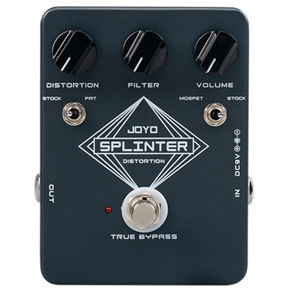 Joyo JF-21 Splinter Distortion True Bypass Pedal for Electric Guitar Effects (JF21 JF 21)