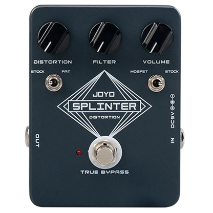 Joyo JF-21 Splinter Distortion True Bypass Pedal for Electric Guitar Effects (JF21 JF 21)