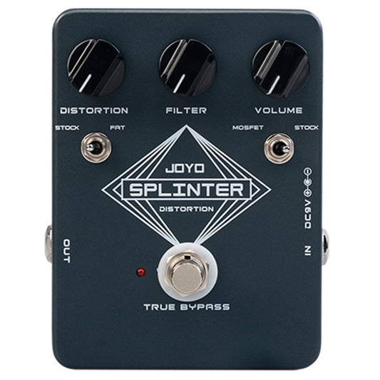 Joyo JF-21 Splinter Distortion True Bypass Pedal for Electric Guitar Effects (JF21 JF 21)