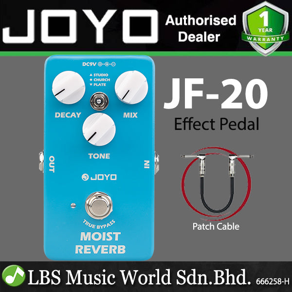 Joyo JF-20 Moist Reverb Pedal with 3 Reverb Modes for Electric Guitar Effects (JF20 JF 20)