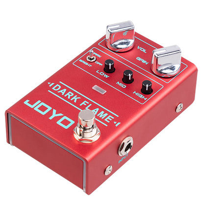 Joyo R-17 Dark Flame Distortion Pedal with EQ for Electric Guitar and Bass Guitar (R17)