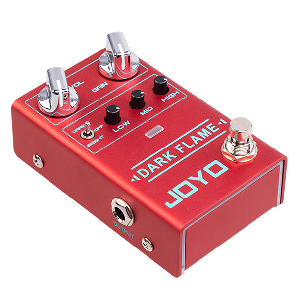 Joyo R-17 Dark Flame Distortion Pedal with EQ for Electric Guitar and Bass Guitar (R17)