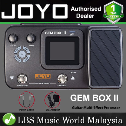 Joyo GEM BOX II Multi Effects Guitar Processor Looper Drum Metronome Tuner (Gembox 2)