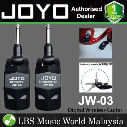 Joyo JW-03 Digital Wireless Guitar Transmitter and Receiver With Rechargeable Battery (JW01 JW 01)