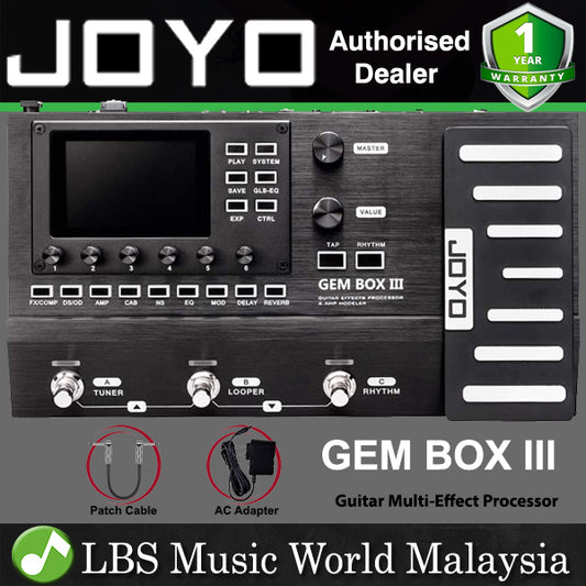 Joyo GEM BOX III Guitar Effects Processor & Amp Modeler Pedal Preamp Modulations (Gembox 3)