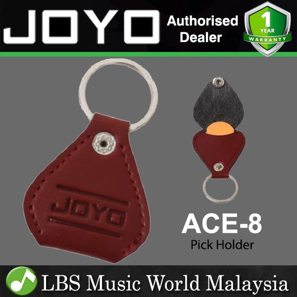 Joyo ACE8 Real Cow Leather Guitar Pick Holder Key Chain Pick Collection (ACE 8)