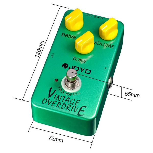 Joyo JF-01 Vintage Overdrive Classic Tube Screamer Effect Pedal for Electric Guitar (JF01 JF 01)