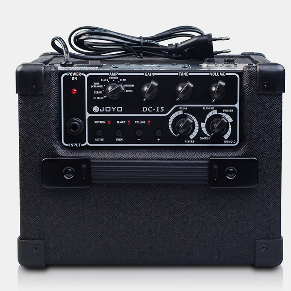 Joyo DC-15 15W Digital Guitar Amplifier with Delay Reverb Effect 36 Pattern Drum Speaker Amp (DC15 DC 15)