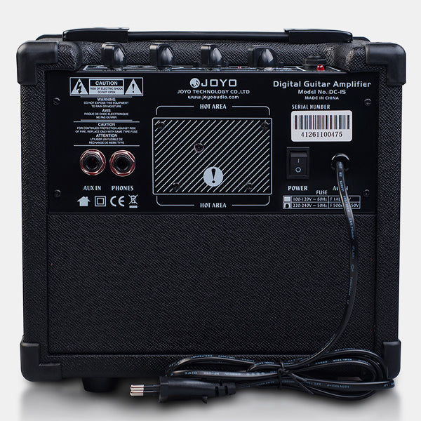 Joyo DC-15 15W Digital Guitar Amplifier with Delay Reverb Effect 36 Pattern Drum Speaker Amp (DC15 DC 15)