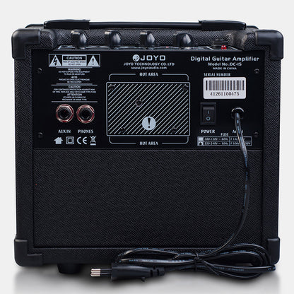 Joyo DC-15 15W Digital Guitar Amplifier with Delay Reverb Effect 36 Pattern Drum Speaker Amp (DC15 DC 15)