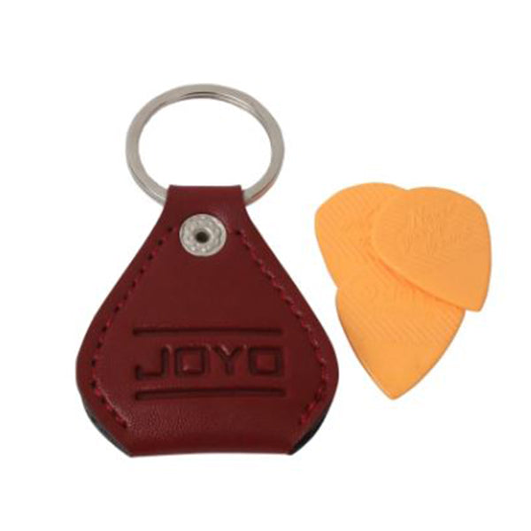 Joyo ACE8 Real Cow Leather Guitar Pick Holder Key Chain Pick Collection (ACE 8)
