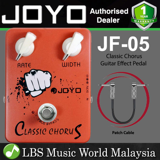 Joyo JF-05 Classic Chorus Crisp and Transparent Full Bodied Sounds With Deep Clear Tone for Electric Guitar Effect Pedal (JF05 JF 05)