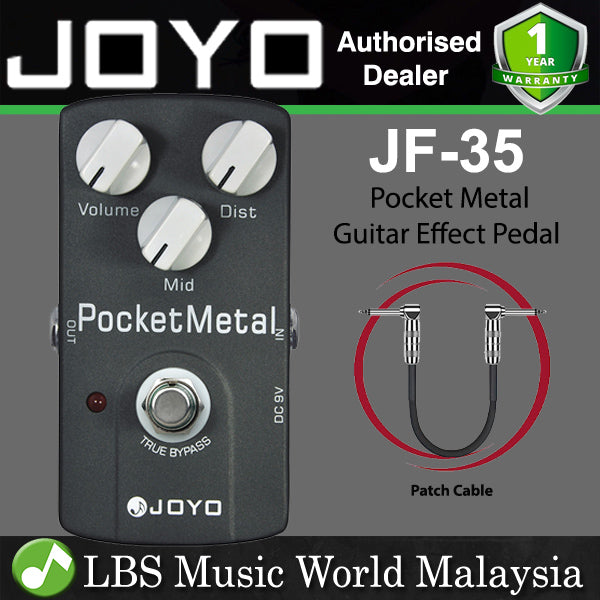 JOYO JF-35 Pocket Metal Distortion Guitar Effect Pedal (JF35 JF 35)