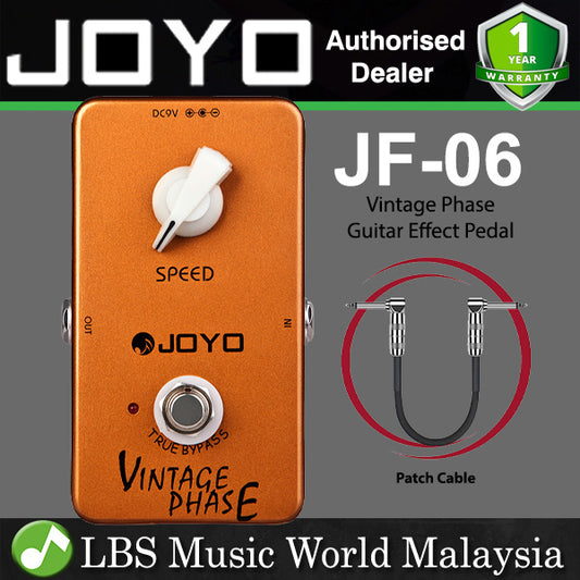 Joyo JF-06 Vintage Phase Beautifully Re Creates Classic Phaser Sounds of 70's for Electric Guitar Effect Pedal  (JF06 JF 06)