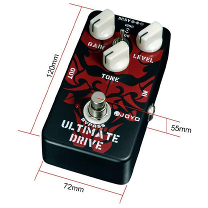 Joyo JF-02 Ultimate Drive Rich Bordering on Distortion Overdrive Pedal for Electric Guitar Effect (JF02 JF 02)