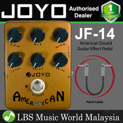 Joyo JF-14 American Sound Overdrive Electric Guitar Effect Pedal 57 Deluxe Sound (JF14 JF 14)