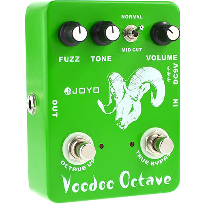 Joyo JF-12 Voodoo Octave Germanium Fuzz 60's Rock Electric Guitar Effect Pedal with MID Cut (JF12 JF 12)