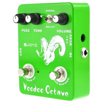 Joyo JF-12 Voodoo Octave Germanium Fuzz 60's Rock Electric Guitar Effect Pedal with MID Cut (JF12 JF 12)