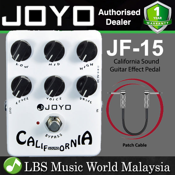 Joyo JF-15 California Sound Guitar Effect Pedal Amp Overdrive to Distortion Simulator (JF15 JF 15)