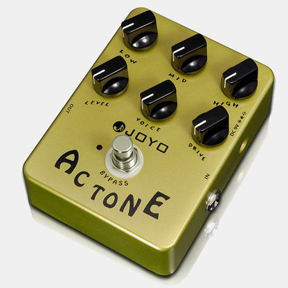 Joyo JF-13 AC Tone Vintage Tube Amplifier Effects Pedal Analog Circuit British Rock Distortion Sound for Electric Guitar Effect (JF13 JF 13)