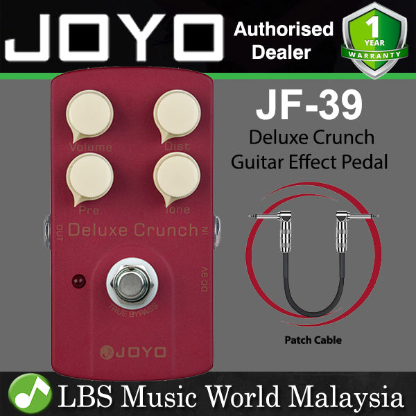 Joyo JF-39 Deluxe Crunch Distortion Modern High Gain with Vintage Amps Electric Guitar Effect Pedal (JF39 JF 39)