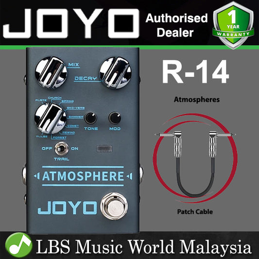 Joyo R-14 Atmospheres Multi Mode Reverb Guitar Effect Pedal (R14 R 14)