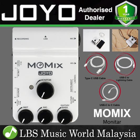 Joyo MOMIX Portable Audio Interface and Mixer Live Sound Card for Smartphones