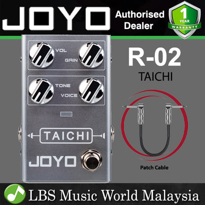 Joyo R-02 TAICHI Low Gain Overdrive Pedal Smooth Overdrive Classic Dumble Amp for Electric Guitar Effect (R02 R 02)