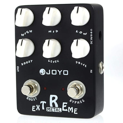 Joyo JF-17 Extreme Metal Distortion Effect Pedal with 3 Band EQ and Low Mid High Gain Boost for Electric Guitar (JF17 JF 17)