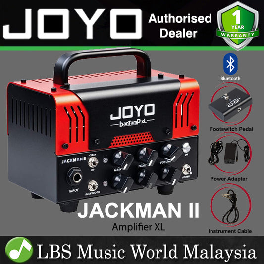 Joyo JACKMAN II 20 Watt Amplifier Head BanTamP XL Series Speaker Amp Hybrid Tube with Bluetooth and Foot Switch